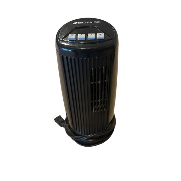Bionaire Mini Oscillating Tower 2-speed Fan Ventilator Model BT015 Black - Picture 1 of 4